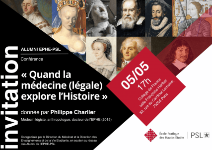 Conférence Alumni | Philippe Charlier « Quand la médecine légale explore l'Histoire »